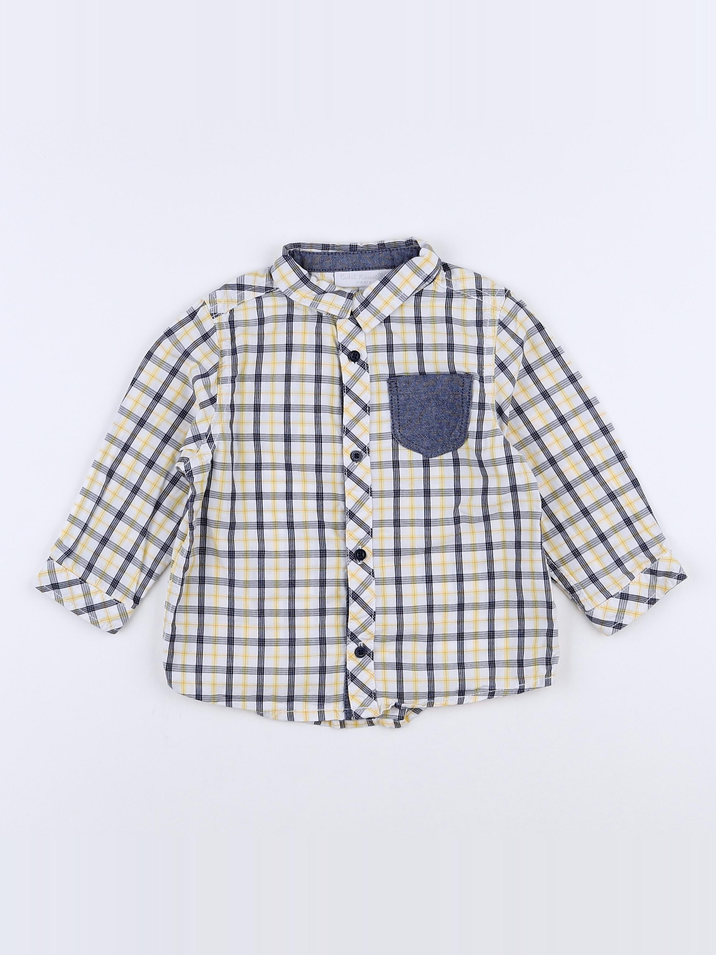 Chemise noir, blanc CADET ROUSSELLE 18 mois vêtements enfant